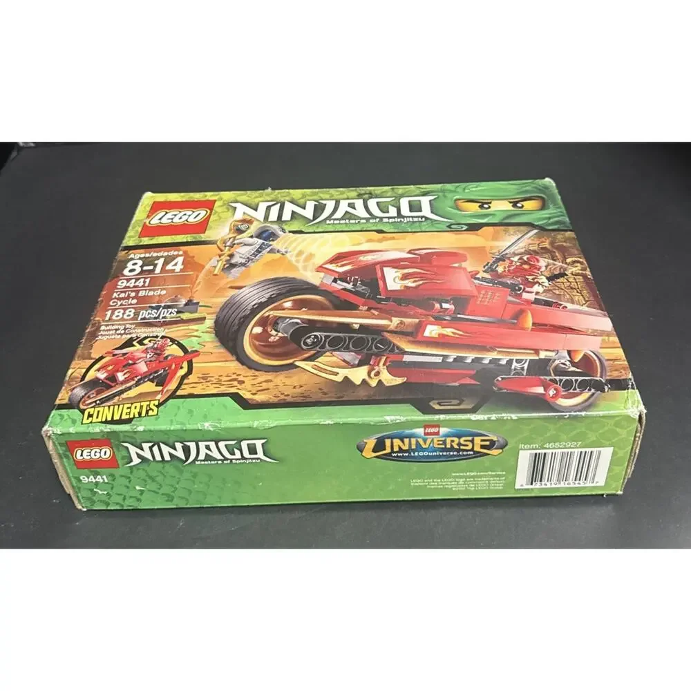 Lego Ninjago 9441 Kai's Blade Cycle Minifigures Instructions Box 100% Complete